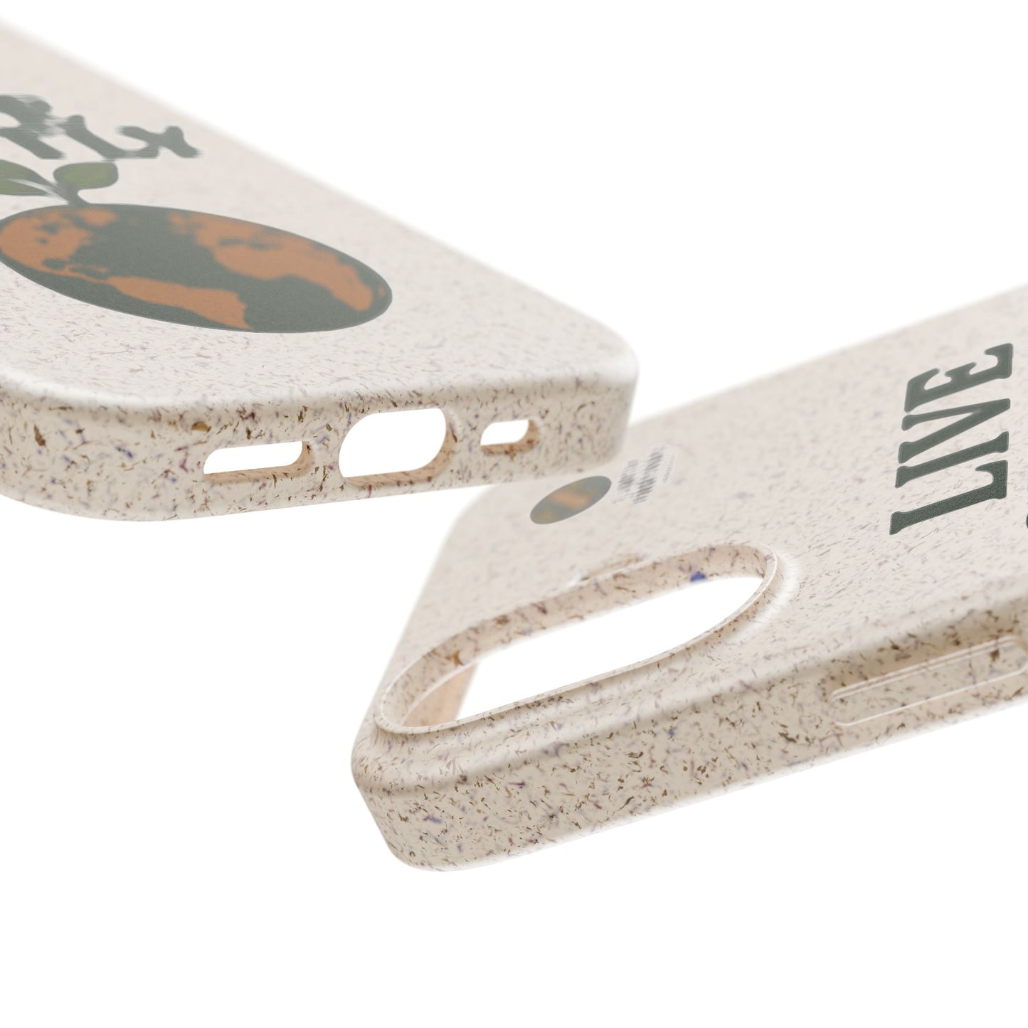 Eco-Friendly Phone Case, Biodegradable Phone Cover, Earth-Friendly Case, Sustainable Gift, Live Gently Design, Green Lifestyle Accessory