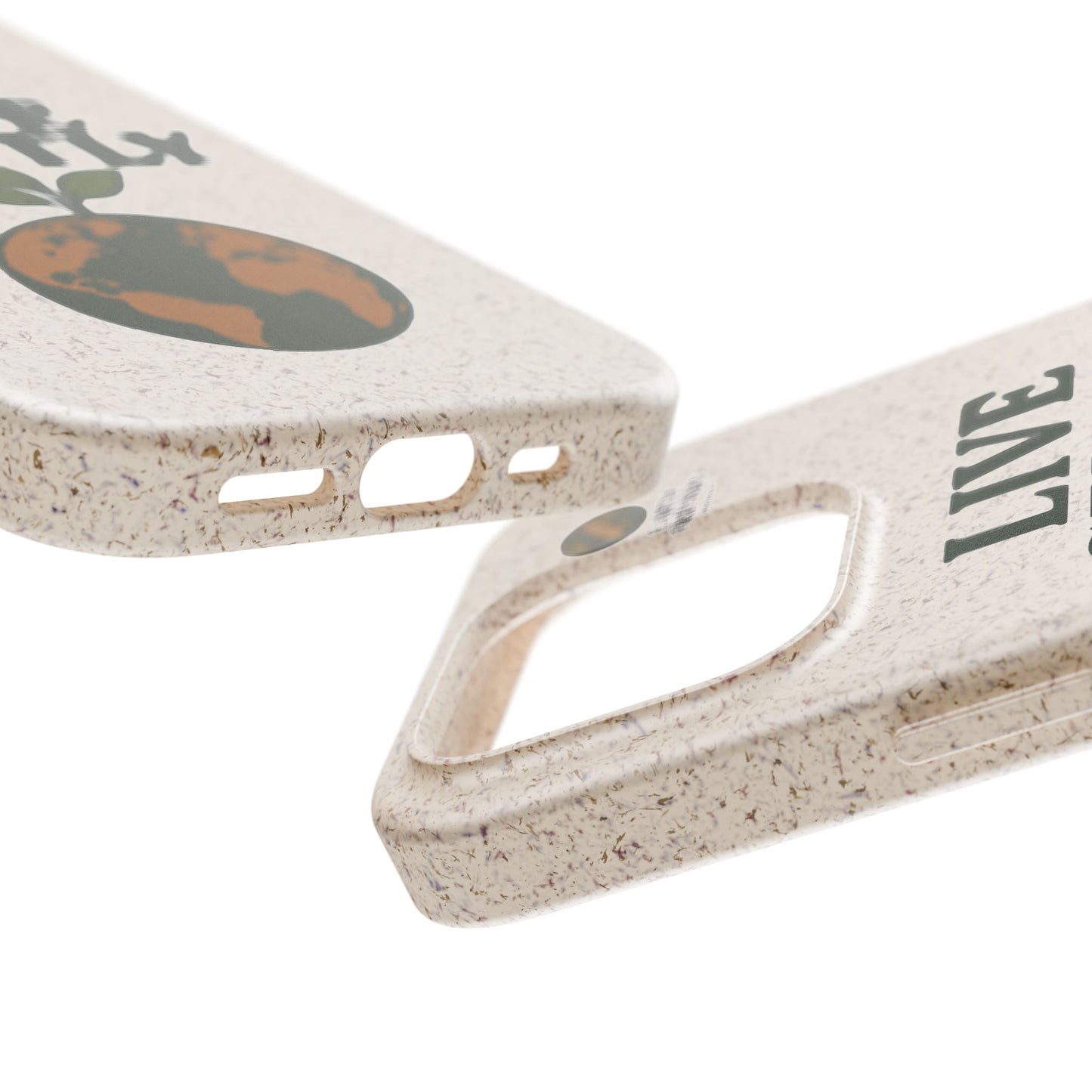 Eco-Friendly Phone Case, Biodegradable Phone Cover, Earth-Friendly Case, Sustainable Gift, Live Gently Design, Green Lifestyle Accessory