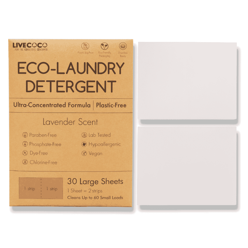 Eco-Laundry Detergent Sheets (60 Loads-Lavender Scent)-6