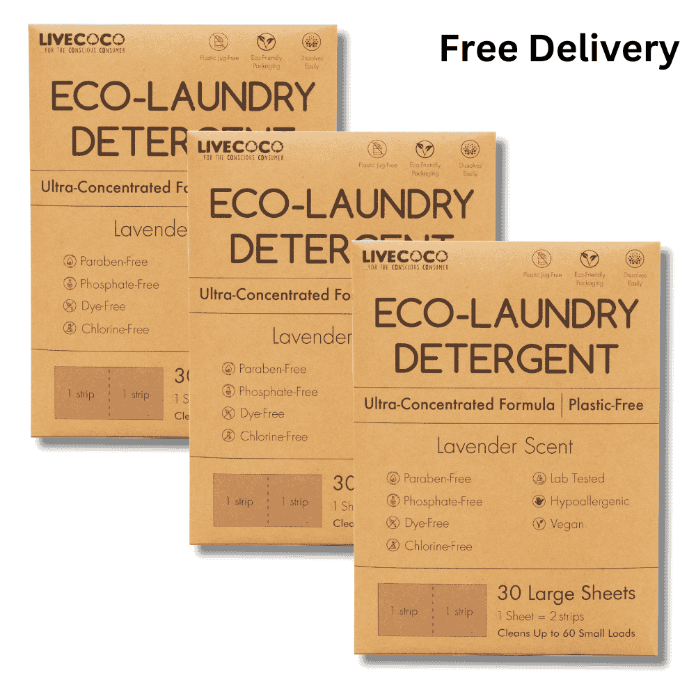 Eco-Laundry Detergent Sheets (60 Loads-Lavender Scent)-7