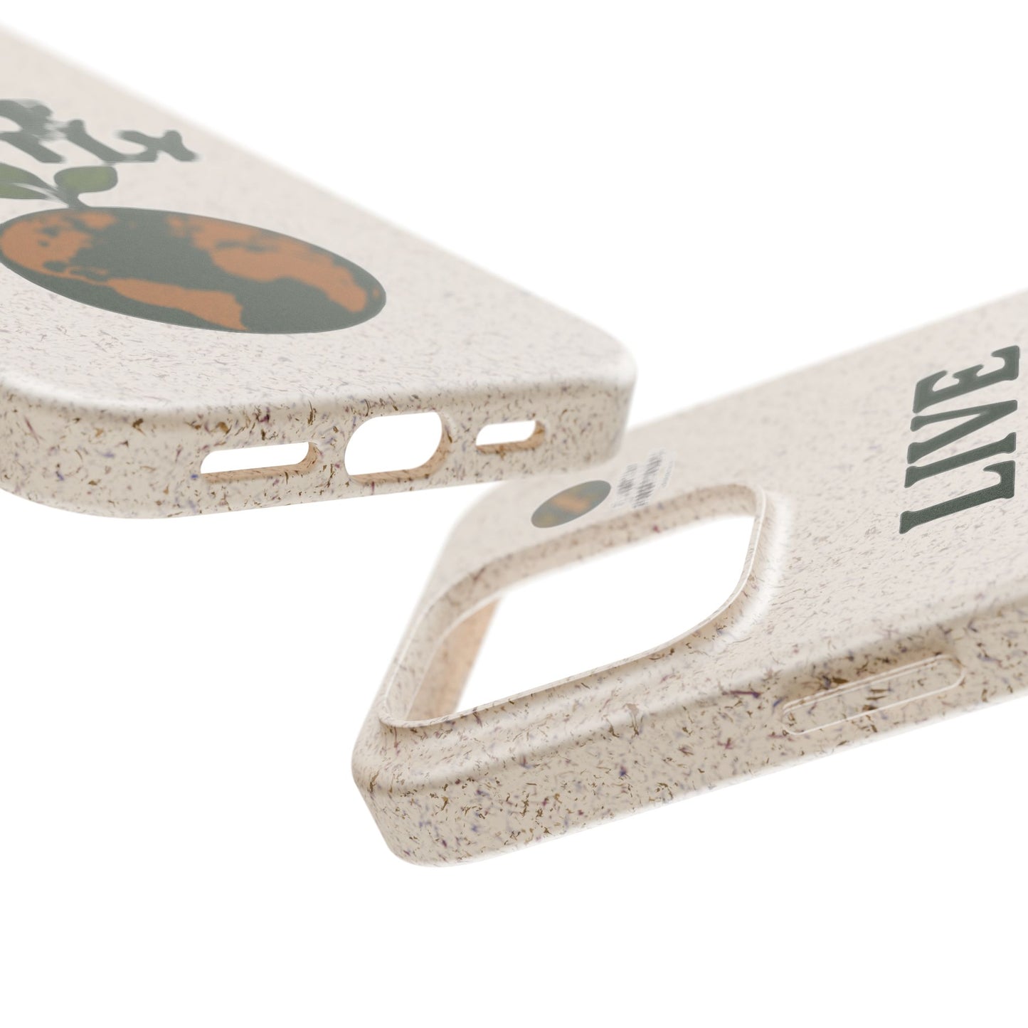 Eco-Friendly Phone Case, Biodegradable Phone Cover, Earth-Friendly Case, Sustainable Gift, Live Gently Design, Green Lifestyle Accessory