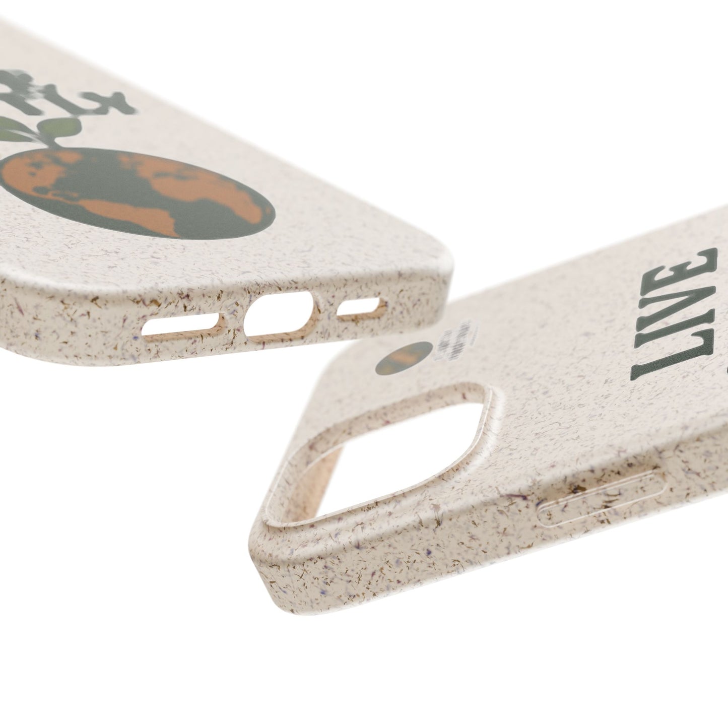 Eco-Friendly Phone Case, Biodegradable Phone Cover, Earth-Friendly Case, Sustainable Gift, Live Gently Design, Green Lifestyle Accessory