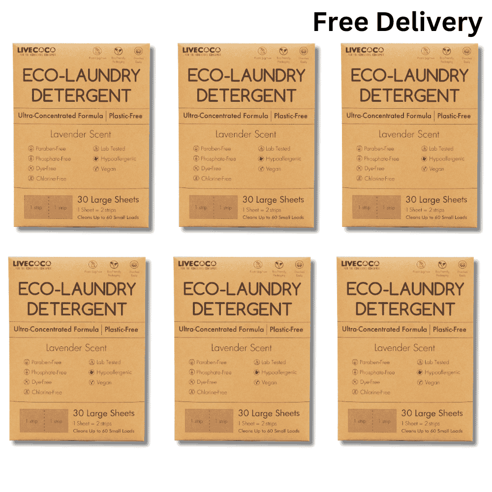 Eco-Laundry Detergent Sheets (60 Loads-Lavender Scent)-8